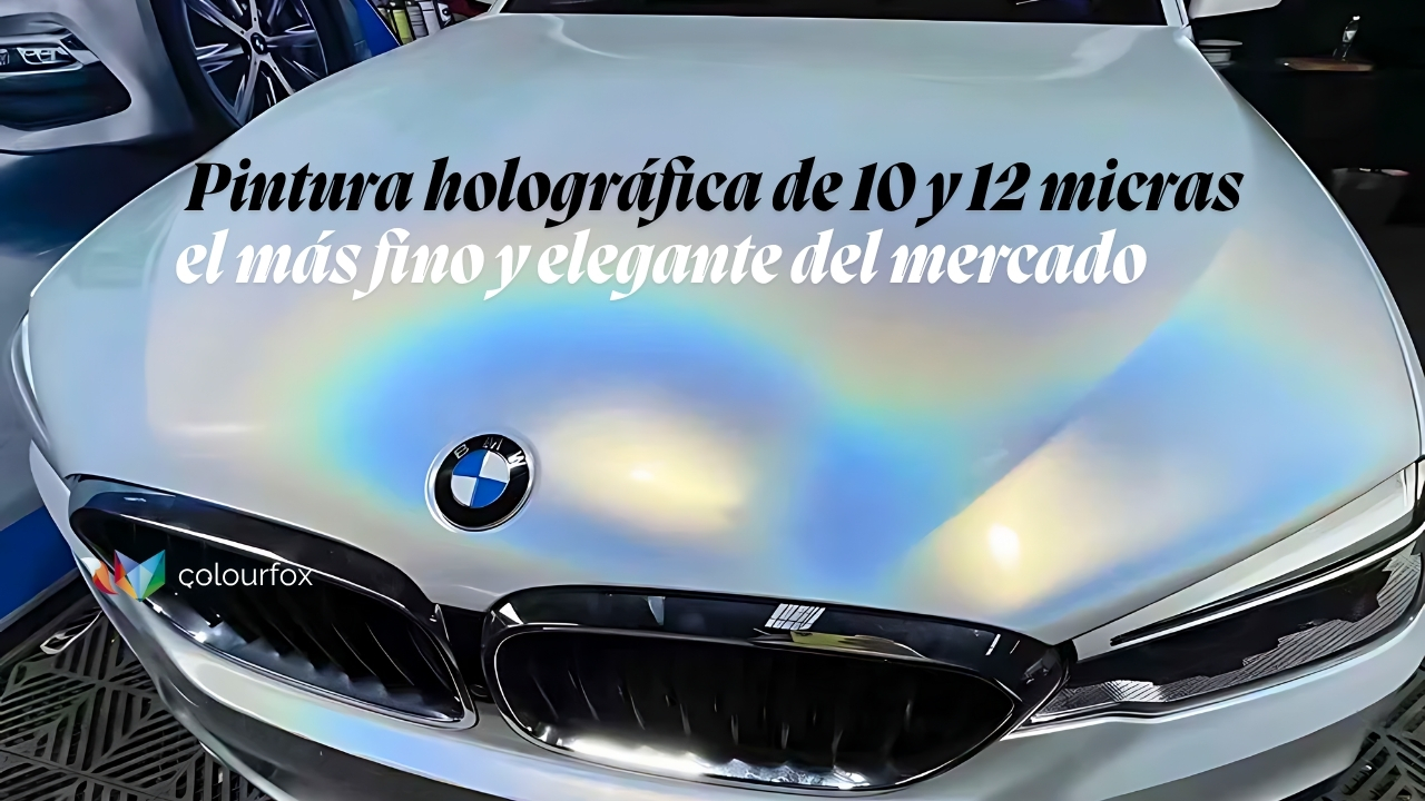 Pintura holográfica de 10 y 12 micras: el más fino y elegante del mercado